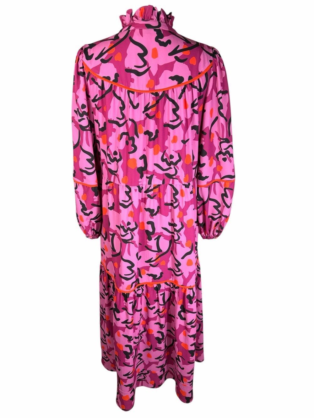 Tuckernuck Crosby by Mollie Burch Delphine Expressive Floral Ruffle Neck Dress - Picture 3 of 10